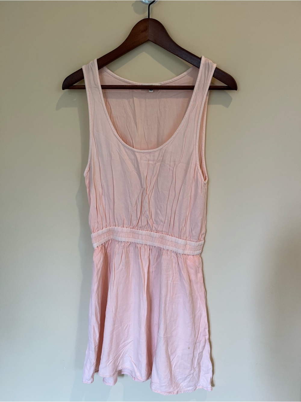 Talula Light Pink Sleeveless Chemise with Gathered Waist